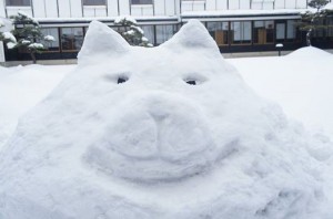 わさお雪像